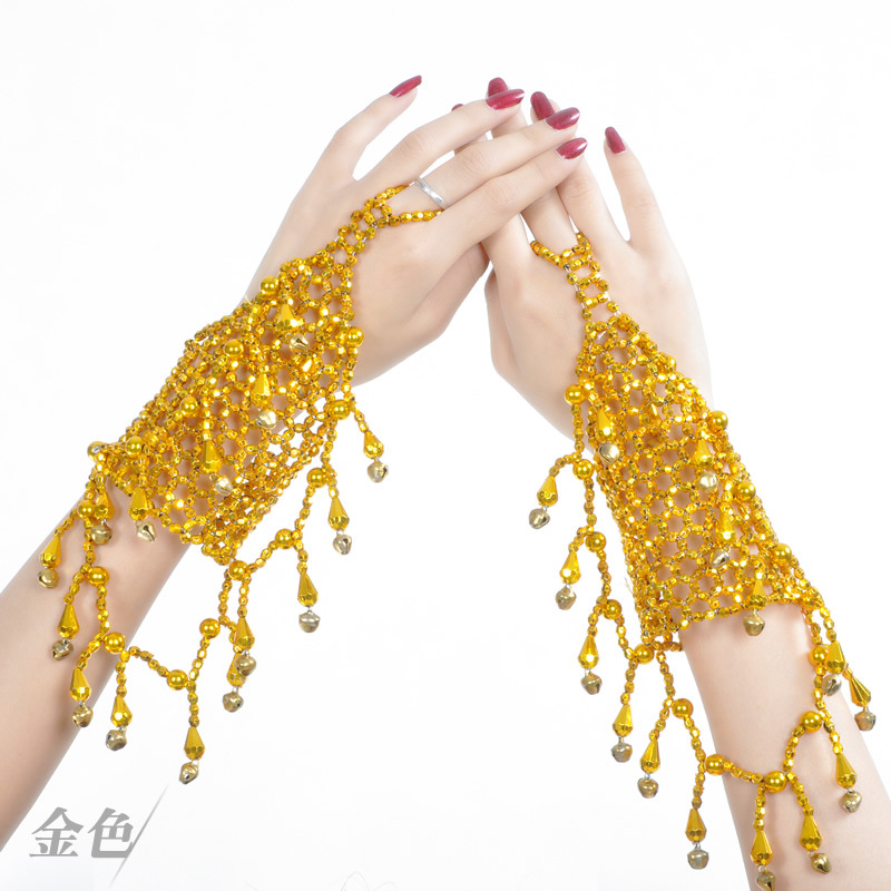 Picture of Middle Finger Bell Bracelet Belly Dance Jewelry Belly Dance Clothing Handmade Beaded Bracelet Jewelry Beaded Bracelet