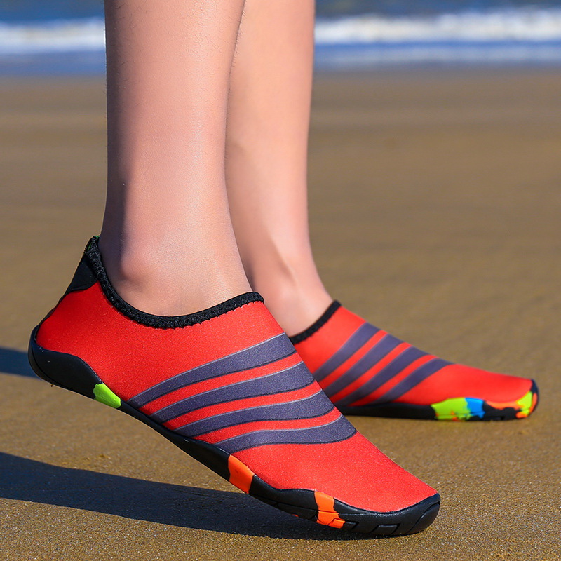 Picture of Parent-Child Beach Shoes Men and Women Wading Outdoor Diving Socks Couple Snorkeling Swimming Shoes Barefoot Treadmill Yoga Soft Shoes