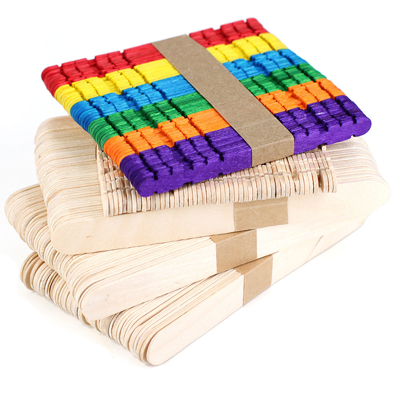 Picture of Color Popsicle Stick Ice Cream Stick Color Popsicle Stick Children's Handmade DIY Kindergarten Educational Area Material