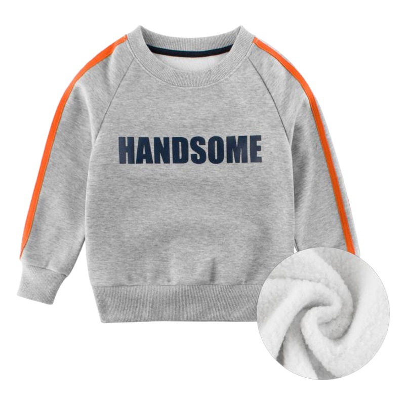 27Kids children's clothing Autumn New 2024 fashionable children's sweater fleece-lined children's clothes one consignment