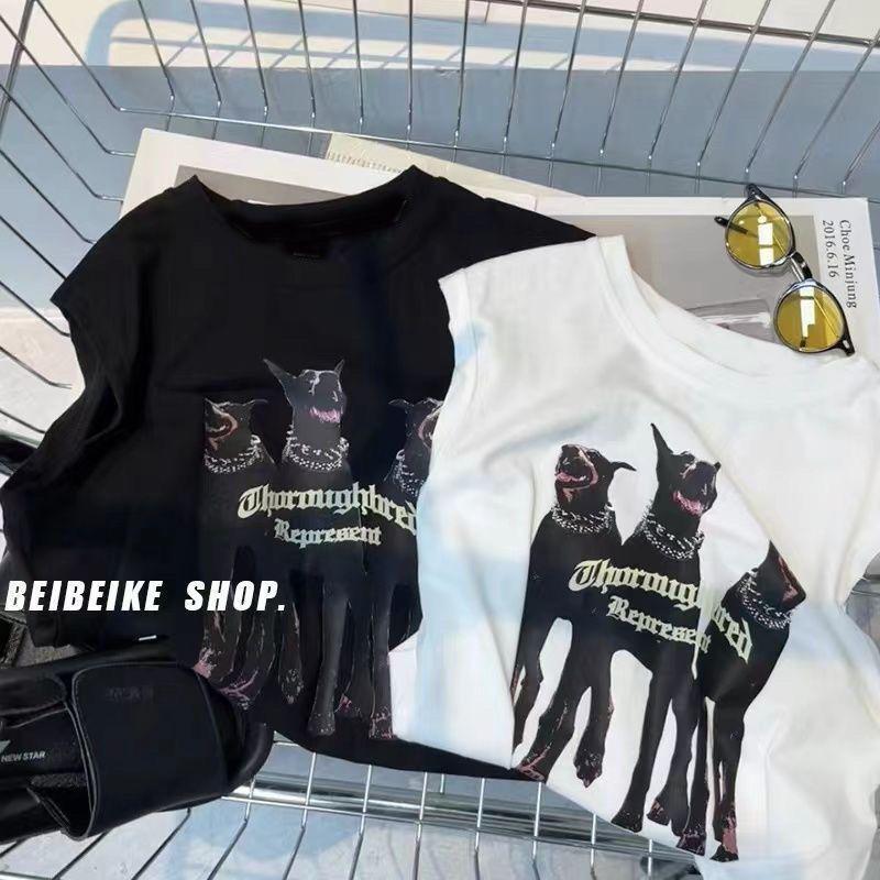 Picture of Cotton Children's T-shirt Vest 2024 Summer New Korean Printed Sleeveless Boys' Vest Trendy Top