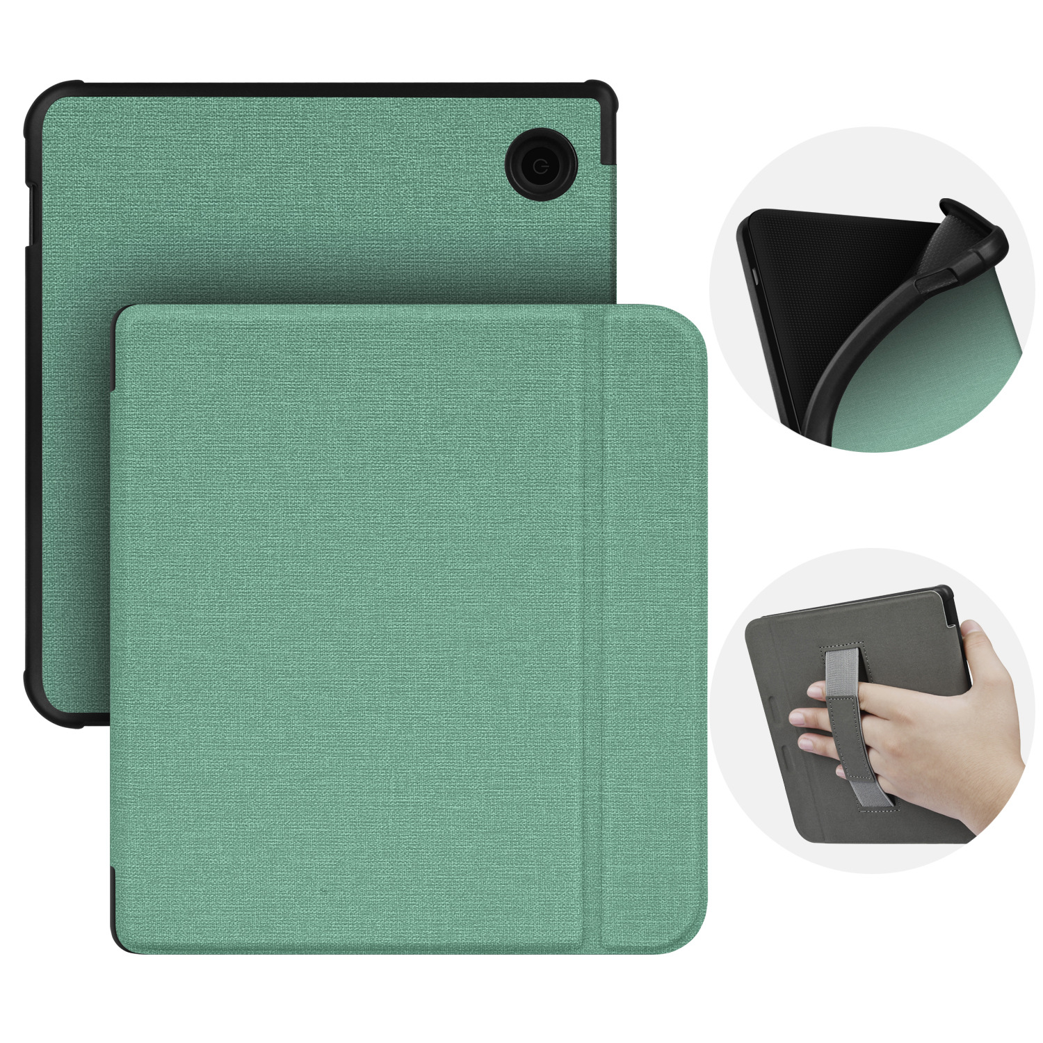 Picture of Suitable for 2019Kobo LibraH2O handheld 7-inch protective case Tolino vision5 linen pattern protective case