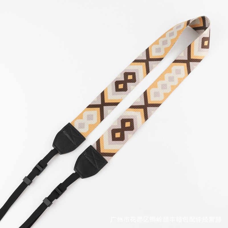 Picture of SLR Camera Shoulder Strap Camera Strap Waterproof Shock Absorbing Decompression 3.8cm Ethnic Jacquard Camera Strap