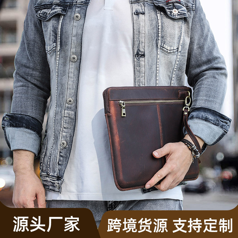 Picture of Suitable for new macbookpro14 protective case genuine leather apple laptop cowhide liner bag wholesale