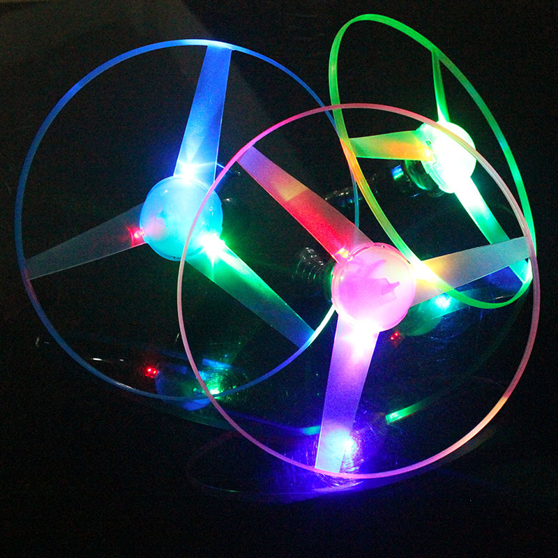 Picture of Night Market Hot Pull Luminous UFO TikTok Internet Red Same Children's Luminous Toy Stall Supply Flash Frisbee