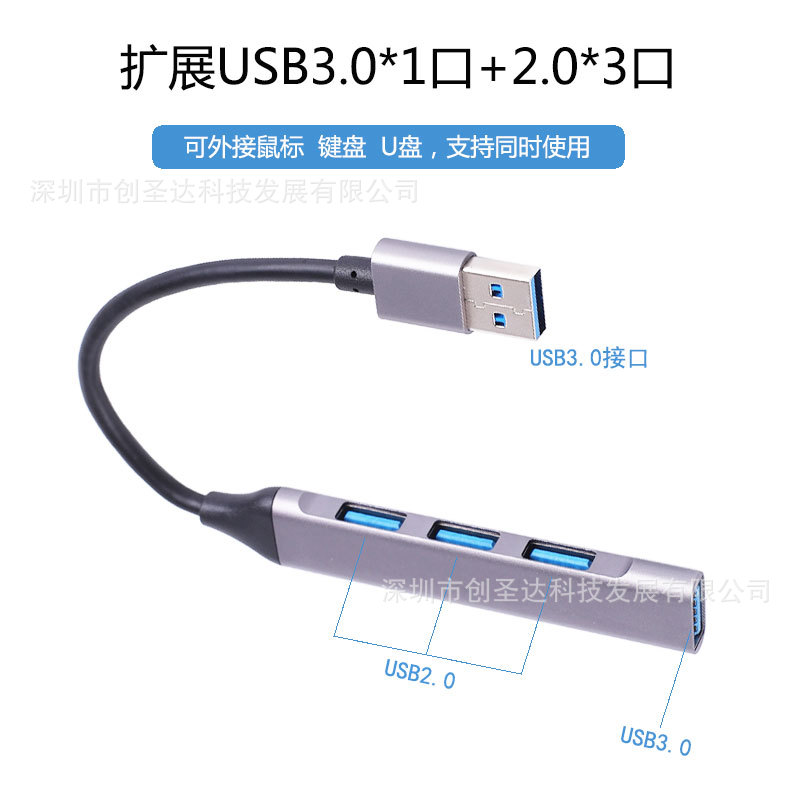 Picture of Expansion dock Type c 3.0hub octave 1 laptop tablet dual-head 2-in -1 splitter with audio