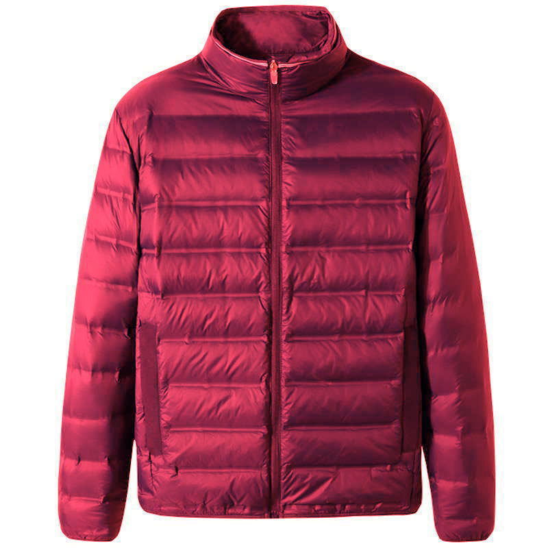 Picture of Fat Man Lightweight fleece-lined Cotton-padded Coat Men's Lightweight Thin Plus Size Plus Size 100.00kg Fat Man fleece-lined Cotton-padded Coat Fashion