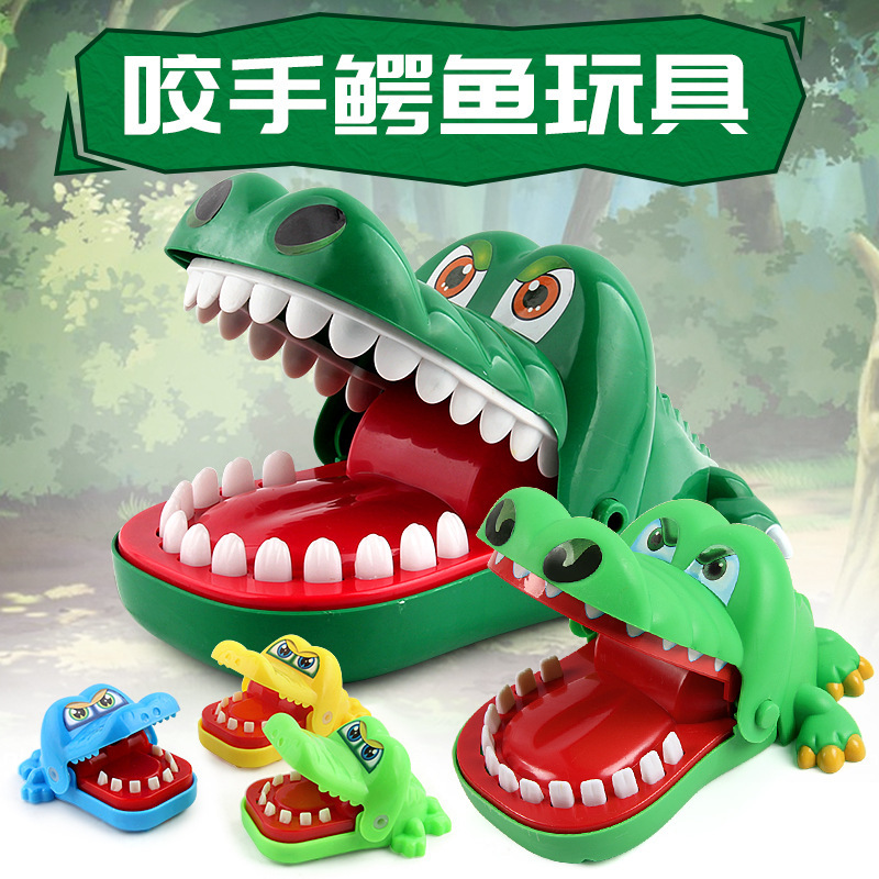 Picture of Desktop Game Tricky Hand Biting Crocodile Shark Biting Finger Big Shark Evil Dog Trick Novelty Toy