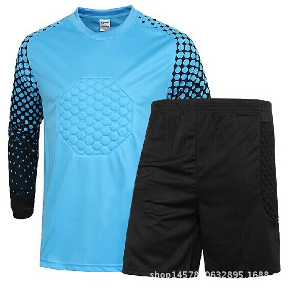 Picture of genuine goods Goalkeeper Clothing suit Adult Children Goalkeeper Clothing Professional Goalkeeper Clothing Thickened Sponge Protection Cushion