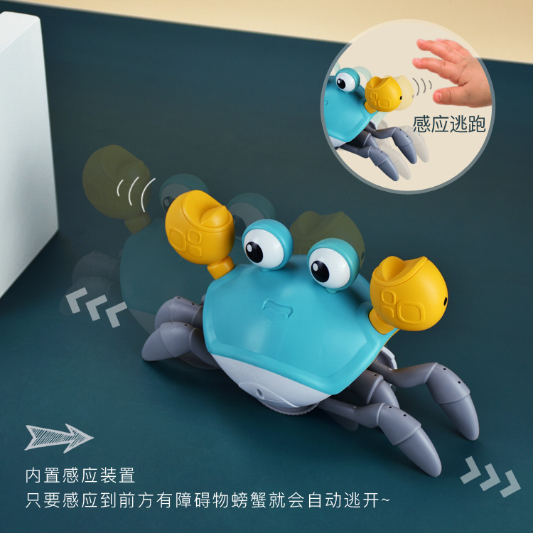 Picture of Cross-Border New Product escape crab automatic obstacle avoidance light music USB charging children crawling electric induction crab