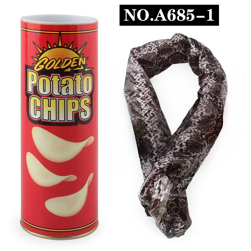 Picture of Potato chips bouncing snake April Fool's Day gift spoof startled potato chips snake toy funny gift toy simulation snake