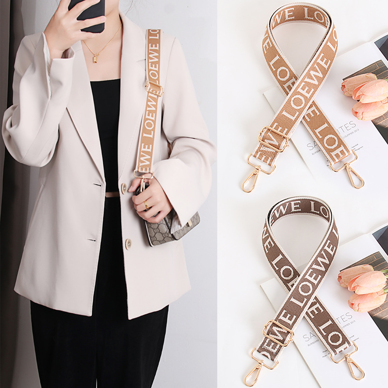 Picture of Letter Pattern Women's Bag with Accessories Replacement Crossbody Strap Shoulder Underarm Bag Vegetable Basket Transformation Universal Strap