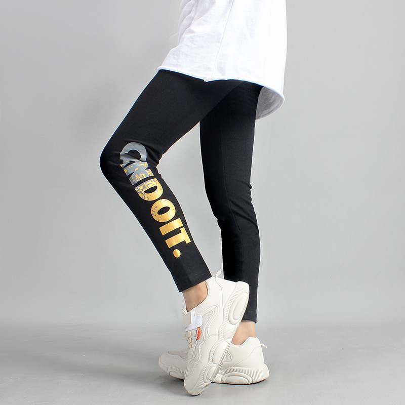 Picture of Autumn Korean Style Kidsren's Clothing, Girls' Leggings, Medium and Large Kidsren's Fashionable Elastic Slim Anti-Mosquito Pants, Kidsren's Pants Wholesale