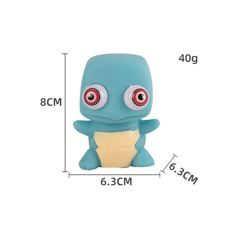 Picture of Cross-border cartoon factory direct decompression animal squeeze doll decompression pinch music stare eye vent toy
