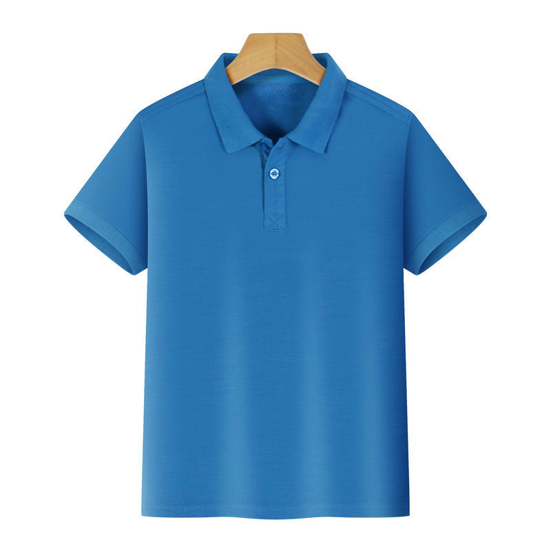 Picture of Children's lapel polo shirt custom kindergarten class uniform school uniform parent-child sports culture advertising shirt T-shirt logo