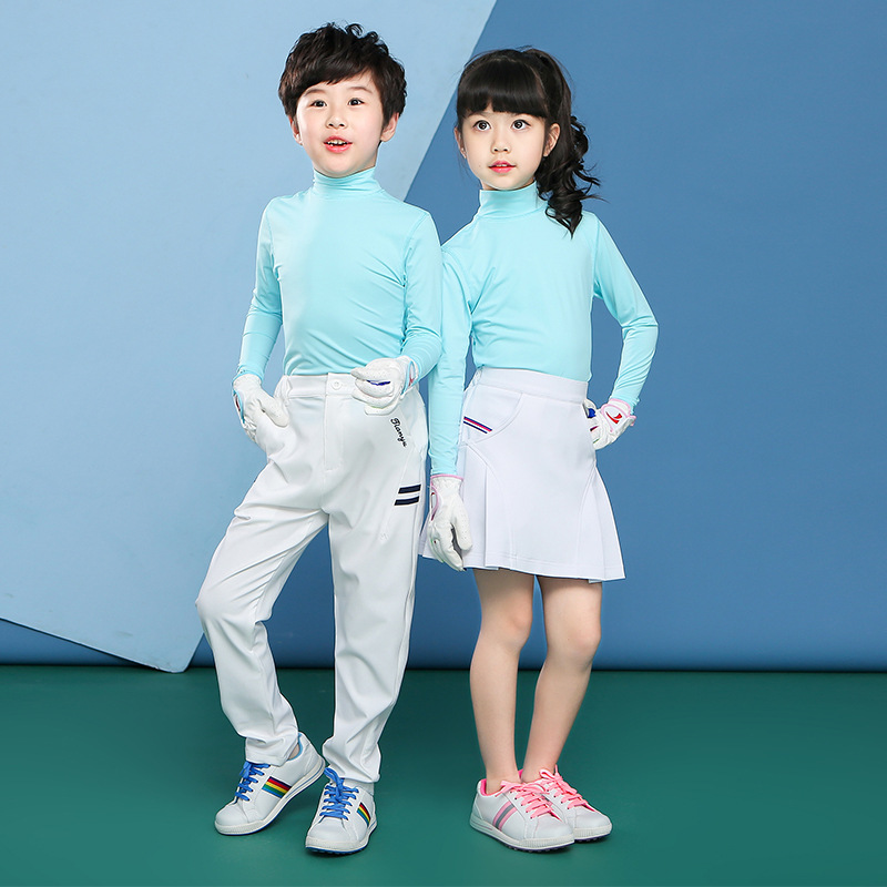 Picture of TTYGJ golf sunscreen base coat for boys and girls Ice Silk cool feeling clothes summer children's clothing Long Sleeve T sleeve