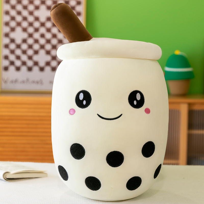 Picture of Simulation fruit milk tea cup pillow plush toy large bubble tea Doll Doll Gift cross-border foreign trade