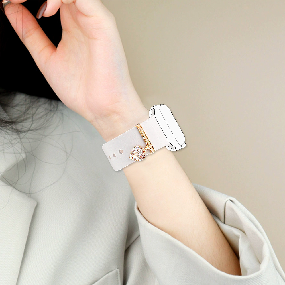 Picture of For Apple Watch Strap Apple Watch Strap Decorative Silicone Strap Drop Oil Life Tree Decorative Ring