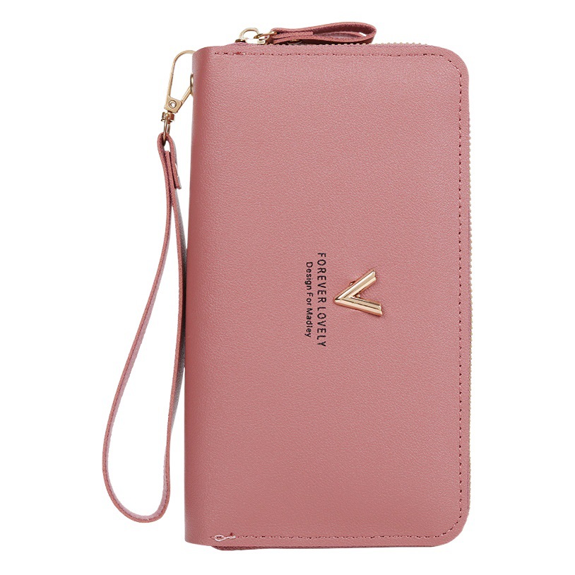 2025 New Wallet Women's Long Japanese and Korean Fashion Large Capacity Double Zipper Clutch Student Coin Purse Mobile Phone Bag