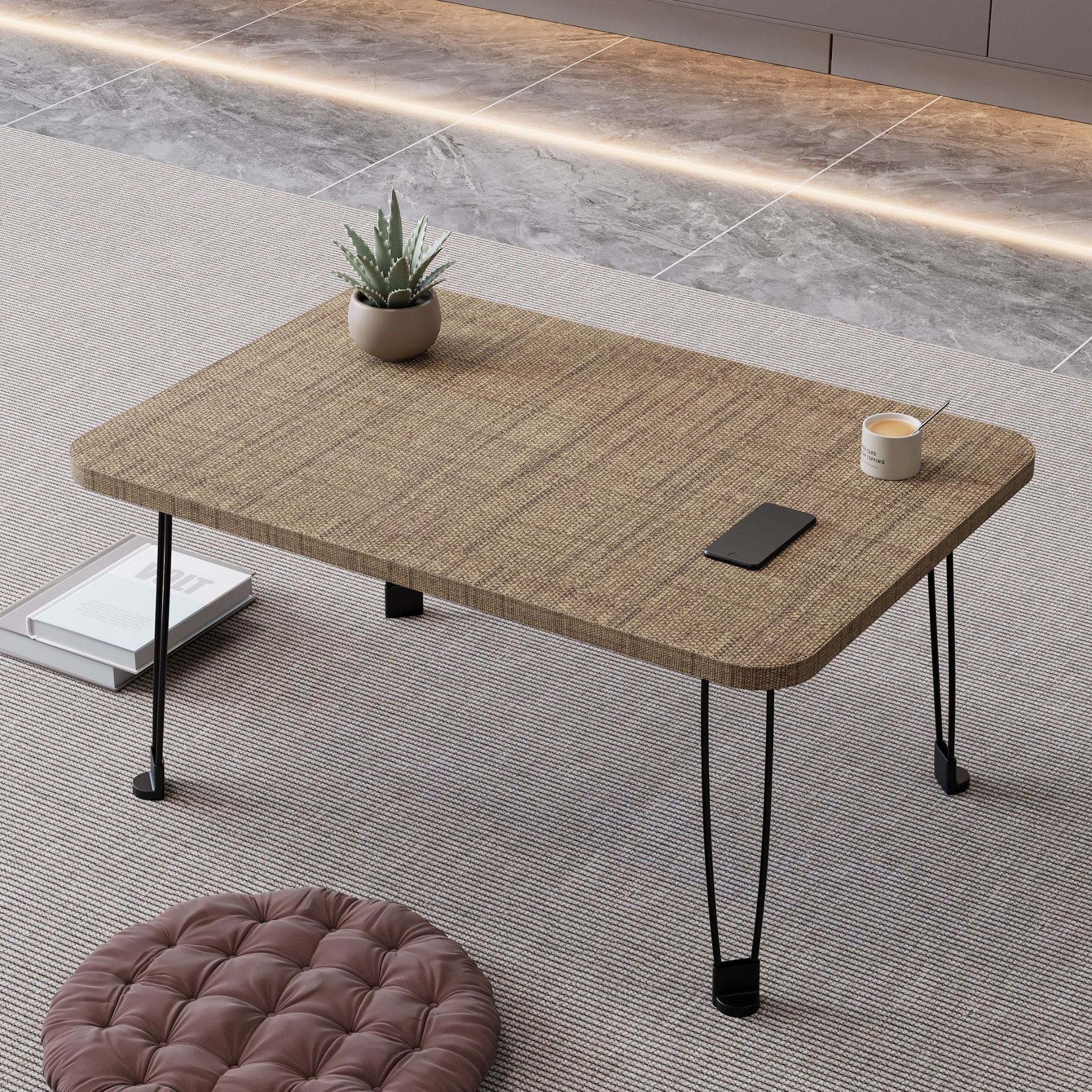 Picture of Chen Lan Yipin Bed Foldable Student Computer Desk Simple Bay Window Outdoor Portable Notebook Table Small Coffee Table