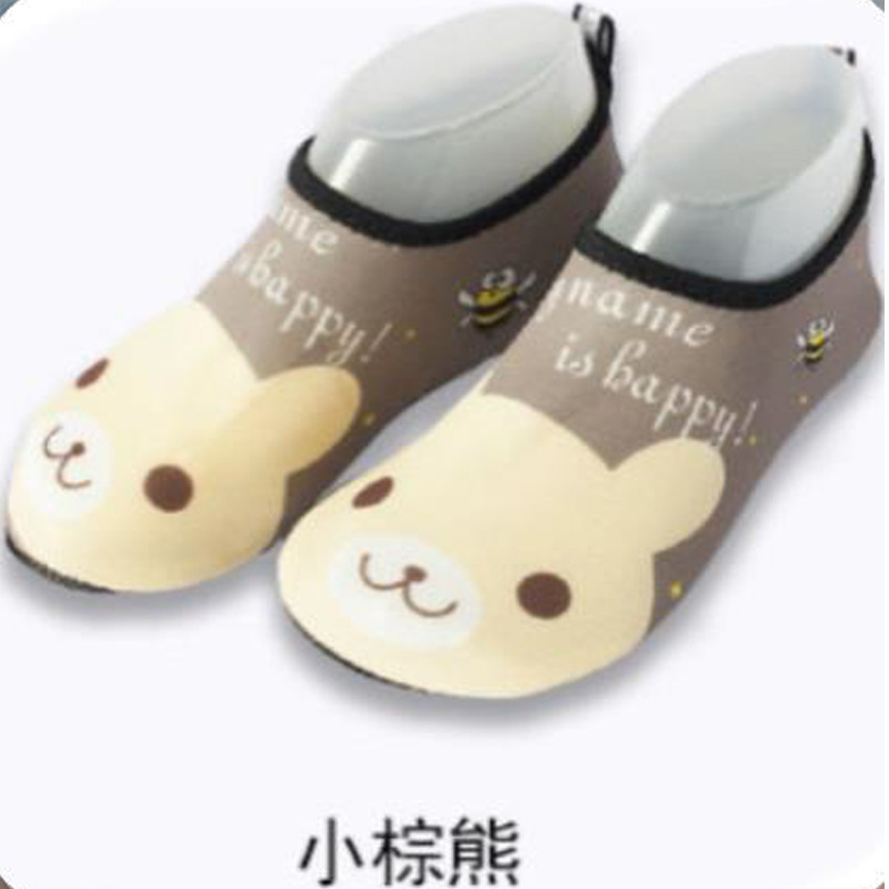Picture of Cartoon Children's Beach Shoes Hard Sole Wading Shoes Diving Equipment Snorkeling Shoes and Socks Barefoot Swimming Shoes Diving Socks Quick-drying
