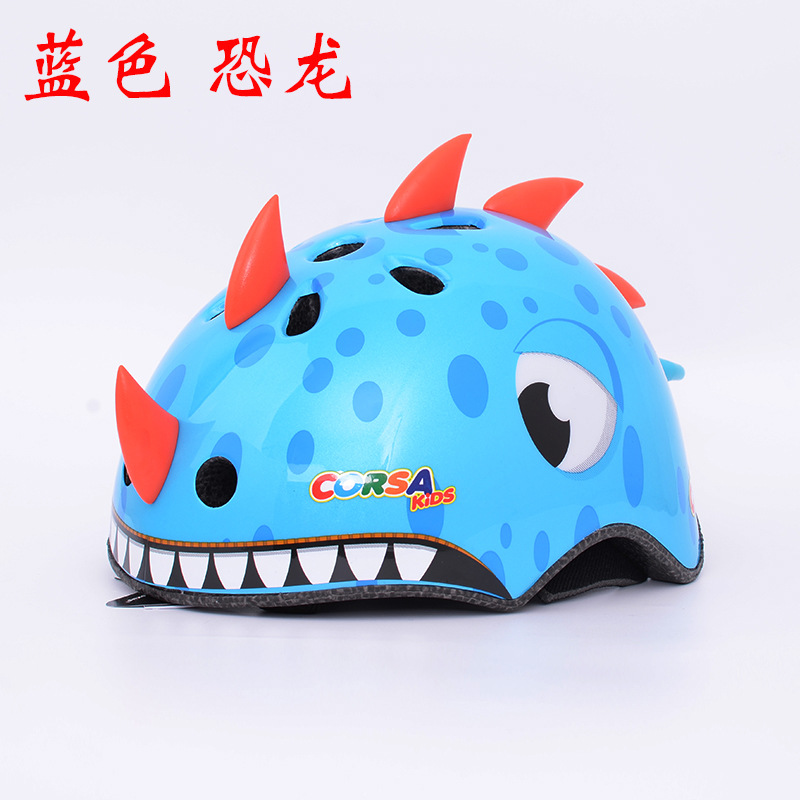Picture of Corsa Kidsren's Helmet Outdoor Cycling Helmet Roller Skating Helmet Skateboard Protective Gear Cute Dinosaur Animal