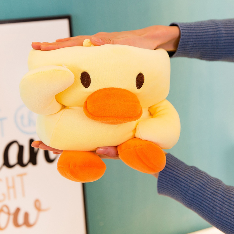 Picture of Software Shake Tone Same Style Internet Red Yellow Duck Down Cotton Catch Doll Scissors Machine Shake Tone Duck Plush Toy
