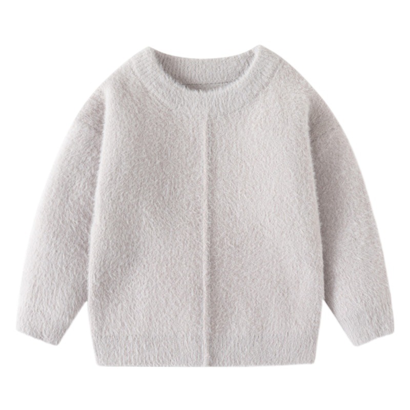 Mink Velvet Sweater Baby Pullover Autumn and Winter Thickened Pullover Bottoming Sweater Jacket Children's Sweater Wholesale