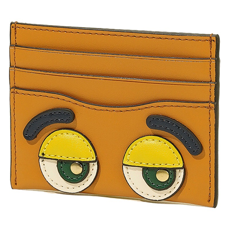 2025 New Fashion Cowhide Thin Portable Exquisite Card Bag Unisex Multi-card Wallet Cute Expression