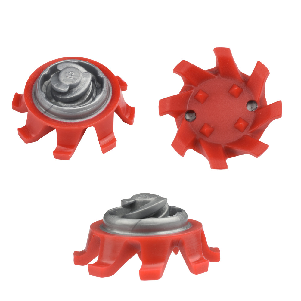 Picture of Golf spikes golf spikes Red gray fast rotating spikes golf shoes accessories