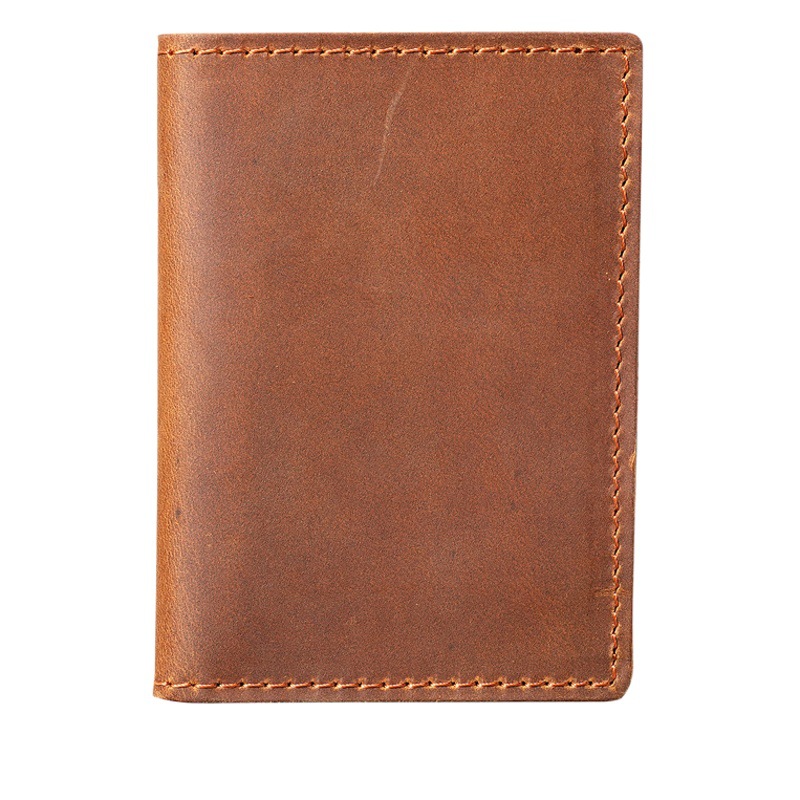 2078 foreign trade Taobao supply leather men's driver's license coin purse card bag head layer leather wallet retro generation