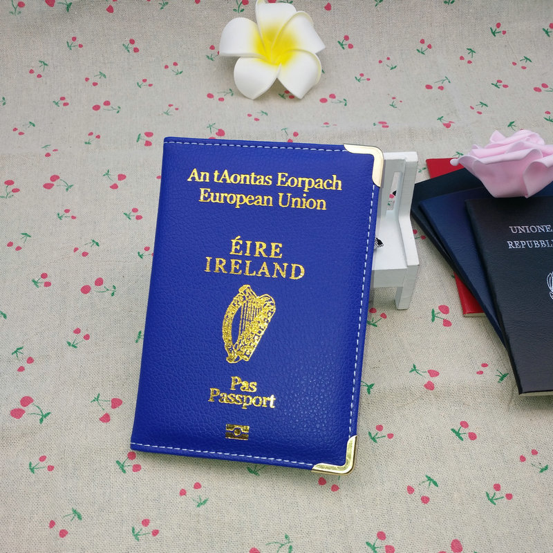 Picture of Multicolor Optional PU Ireland Passbook Holder Passbook Holder Travel Multi-function Bi-fold Passbook Bag Certificate Holder