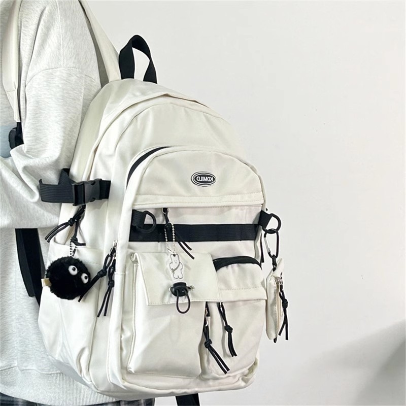 Picture of Korean-style Retro Tooling College Student Schoolbag Senior high school Junior High School Student Simple All-match Backpack Large Capacity Backpack for Men and Women