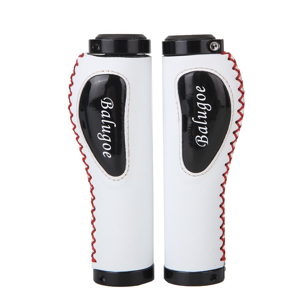 Picture of BALUGOE mountain bike handle cover shock-absorbing non-slip sweat-absorbing leather comfortable auxiliary handle lock grip driver handle