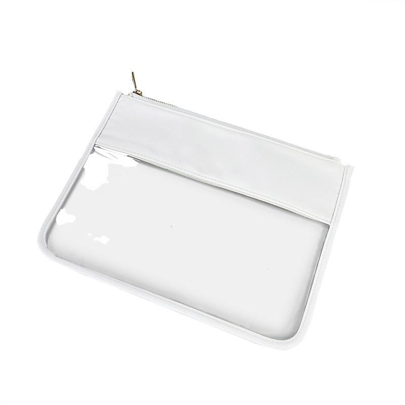 Picture of Simple PVC Transparent Shrunken Bag Waterproof Cosmetic Bag Beach Waterproof Mobile Phone Bag S/M Large Capacity Breathable Cosmetic Bag