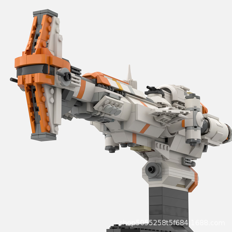 Picture of Moc Compatible with Lego Set Hammer-Level Frigate Medium-Sized Building Blocks 57178 Planet Series