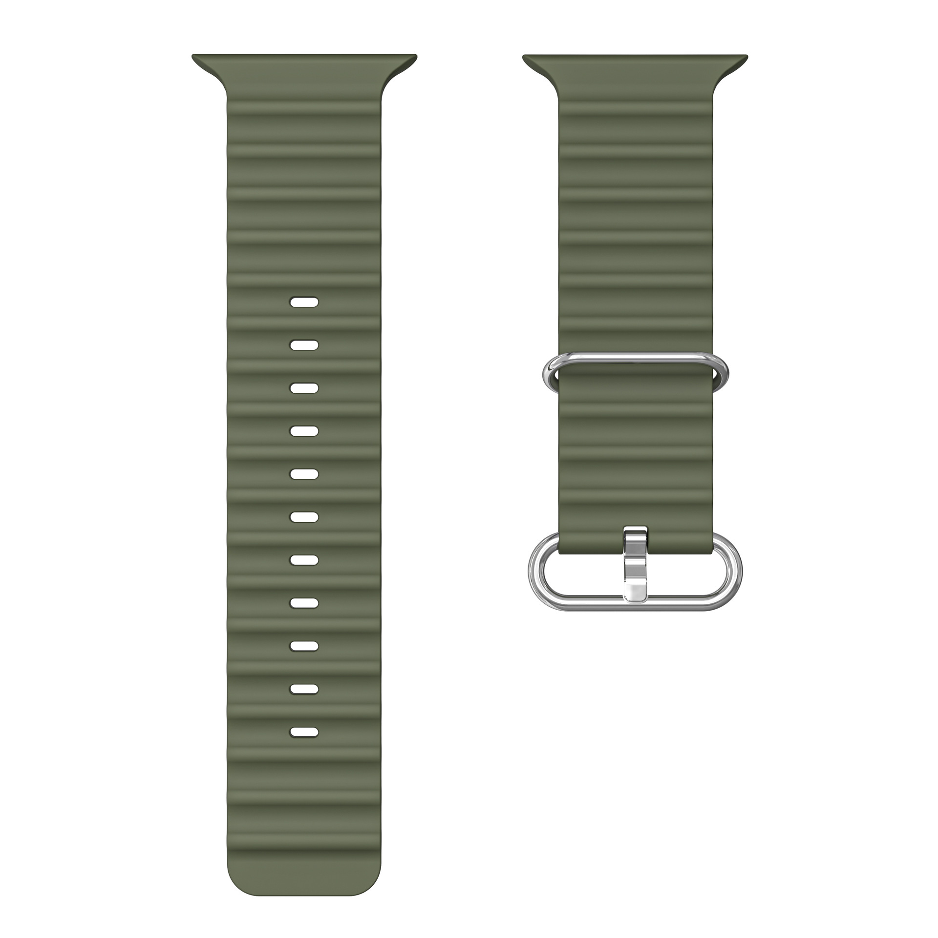 Picture of For Apple watchs10 Silicone Strap iwatch9Ultra Ocean Wave Silicone Strap