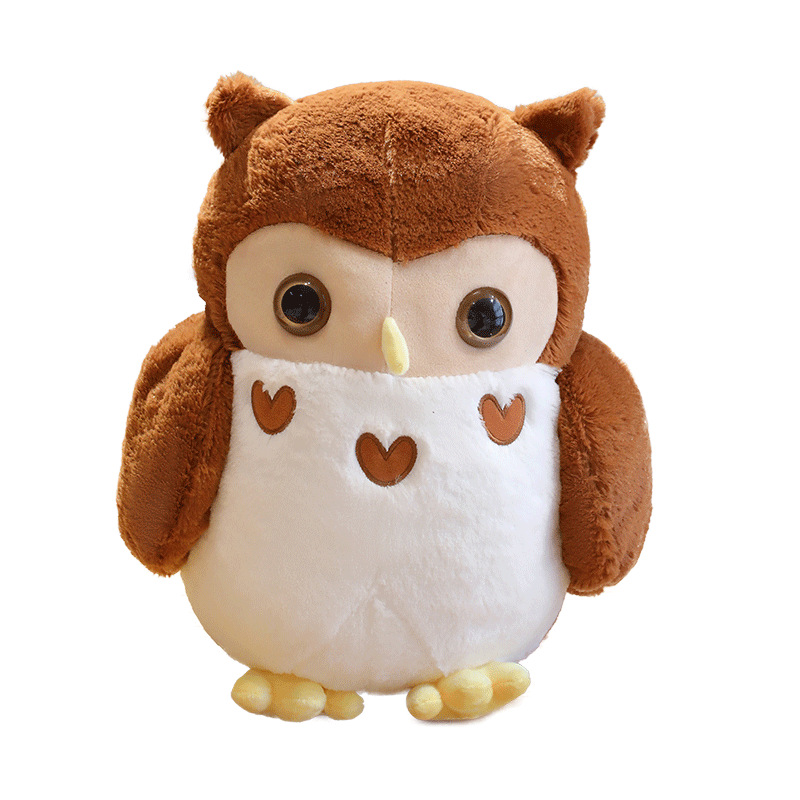 Picture of Bobby Bear Cute Soft Cute New Couple Owl Doll Pillow Plush Toy Large Clamping Doll Cross Border