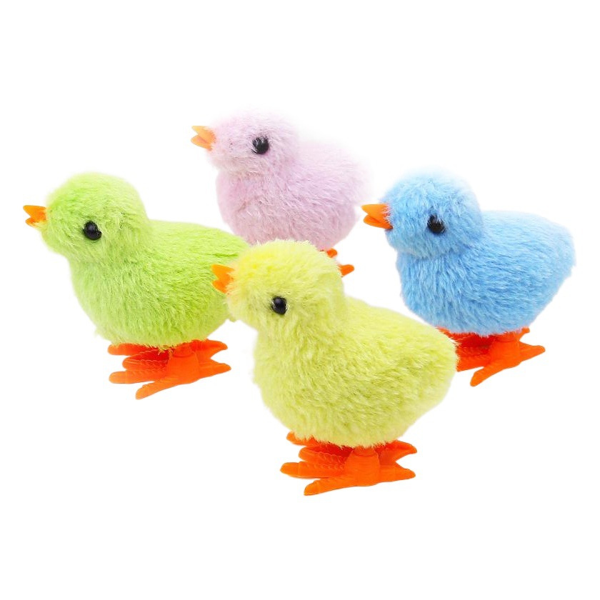 Wind-Up Chicken That Can Move and Jump to Coax Babies, Simulated Soft Plush Toys for Post-80S Generation, Street Stall Kidsren's Toys