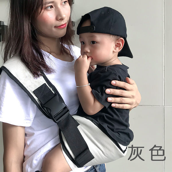 Picture of Newborn Portable Strap Baby Horizontal Front Hug Baby Waist Stool for Going Out Simple Single Shoulder Lightweight Towel Hug Baby Artifact