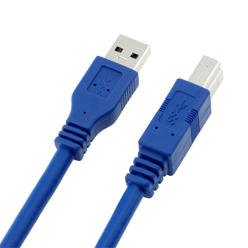 Picture of USB3.0 Print Line A Male/B Male Computer Connection Line High Speed Square USB3.0 Printer Data Line 1 m