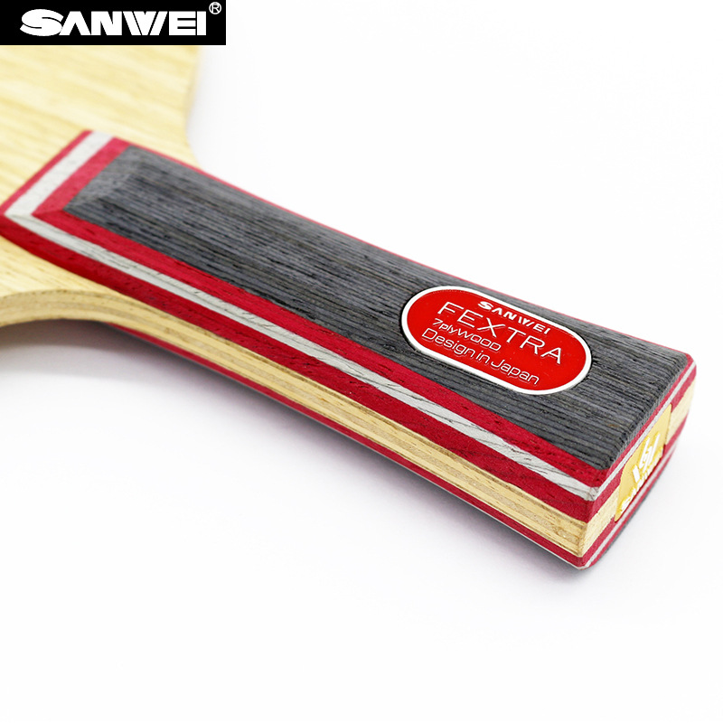 Picture of SANWEI three-dimensional table tennis board Nordic 7 table tennis racket 7 layer pure wood table tennis board offensive