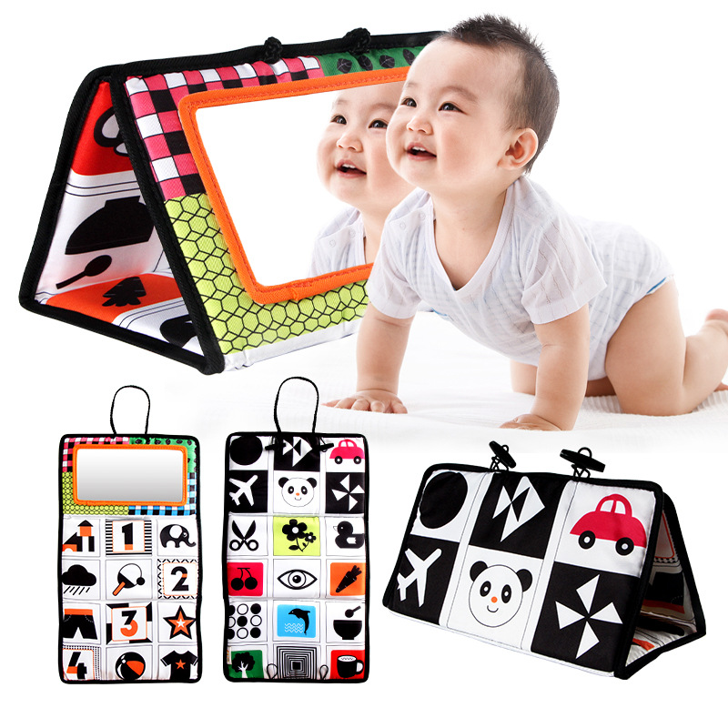 Picture of New Visual Stimulation Haha Mirror 0-3 Years Old Baby Mirror Toy Baby Foldableable Car Pendant Wholesale