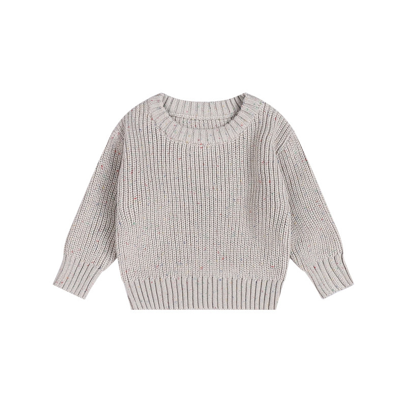 Picture of Cotton Baby Sweater Crewneck Pullover Autumn and Winter Loose Knitted Coat Children's Sweater Baby Sweater