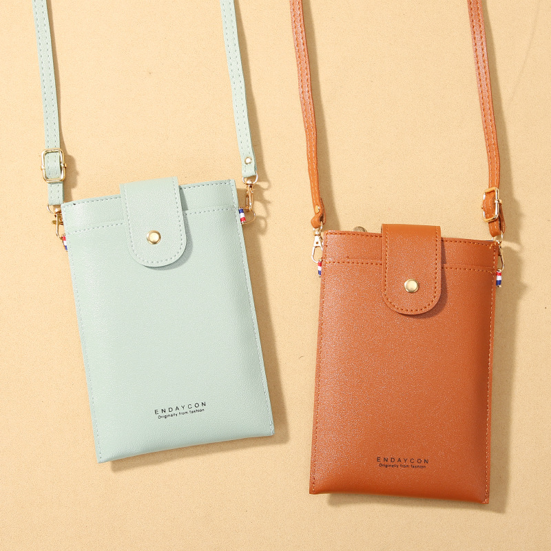 ENDAYCON 2023 New Mobile Phone Bag Korean Style Multi-card Zipper Crossbody Women's Bag Fashionable Vertical Wallet for Women