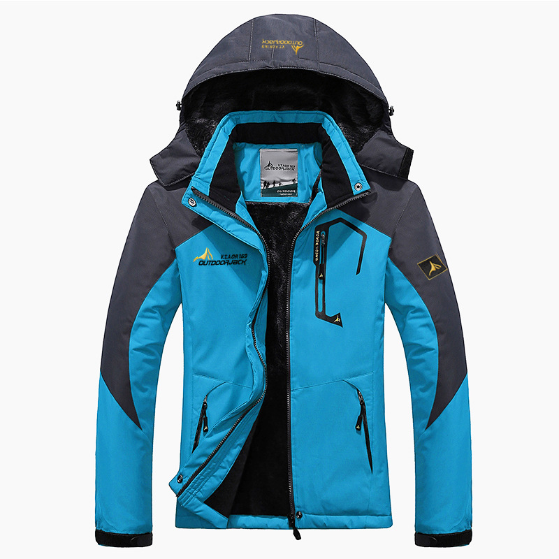 Picture of 2025 Amazon Outdoor Couple Jacket Large Size Velvet Thickened Windproof Mountaineering Cycling Warm Cotton Jacket