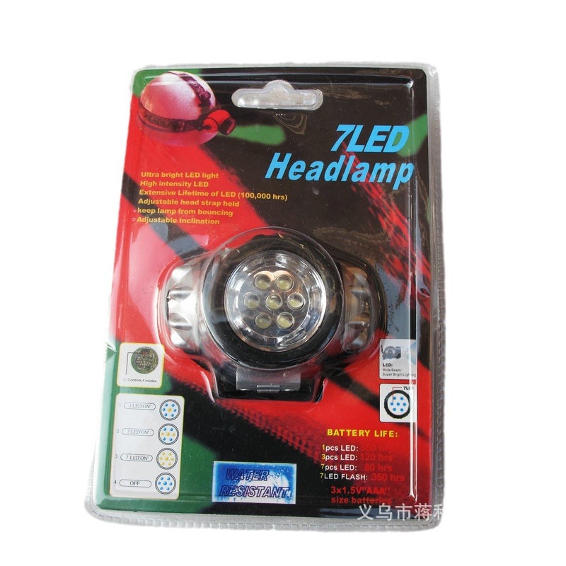 Picture of Factory direct 7,9,12,14,19.21,23LED headlights outdoor fishing camping equipment strong miner's lamp