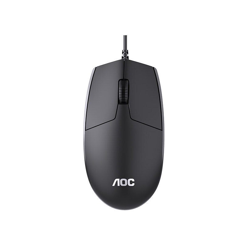 Picture of AOC wired mouse MS100 simple ultra-thin Smart USB left and right hand universal matte office home