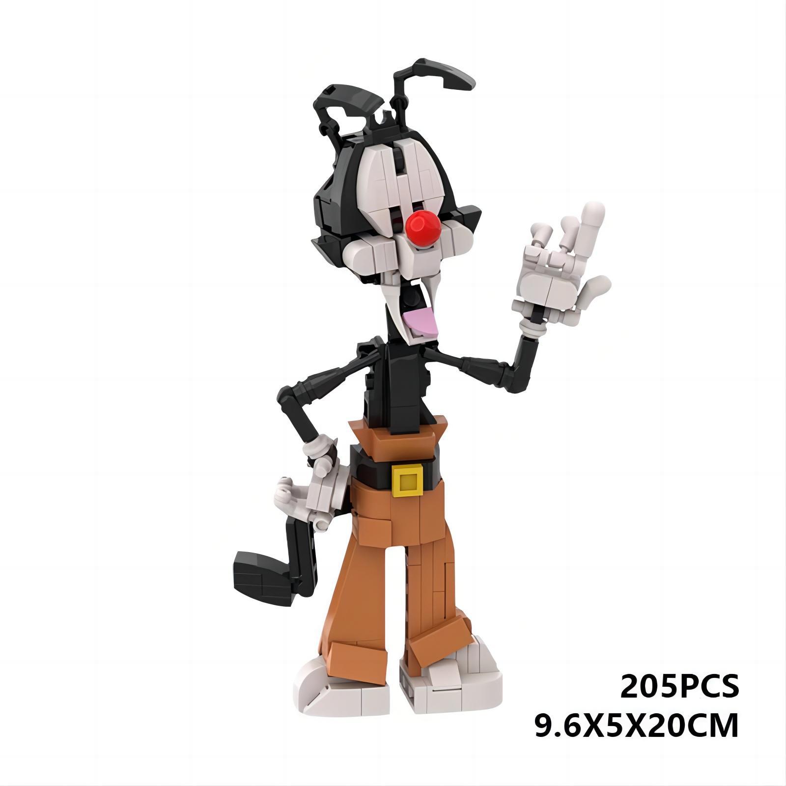 Picture of China's domestic assembled MOC Carnival Sanbao crazy animation characters around the building blocks compatible with Lego toys