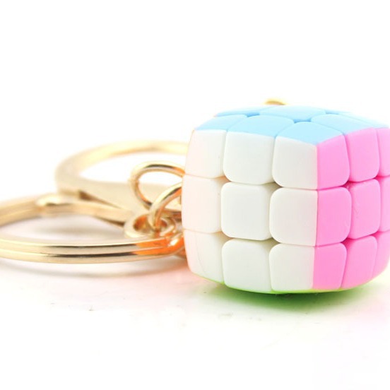 Picture of Yongjun Mini Bread Level 3 Series Keychain Rubik's Cube Small and Smooth Level 3 Mini Rubik's Cube Educational Toy